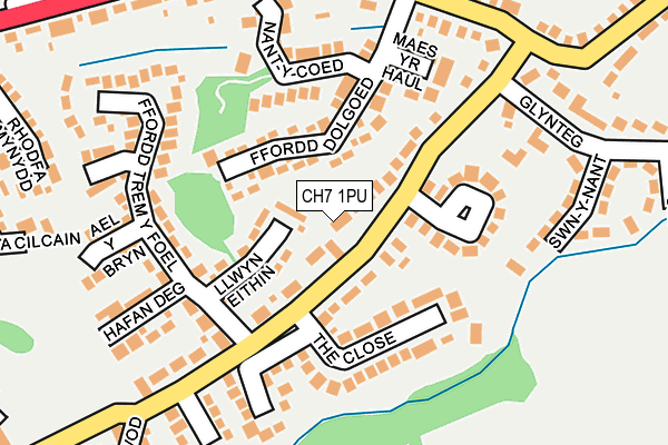 CH7 1PU map - OS OpenMap – Local (Ordnance Survey)