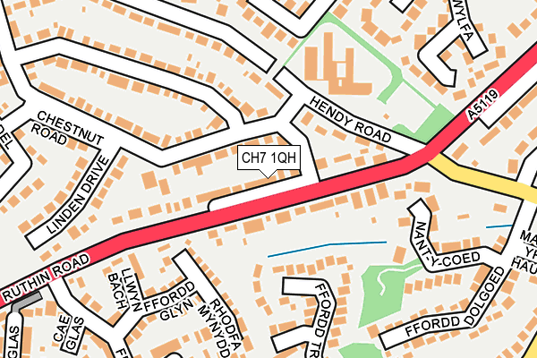 CH7 1QH map - OS OpenMap – Local (Ordnance Survey)
