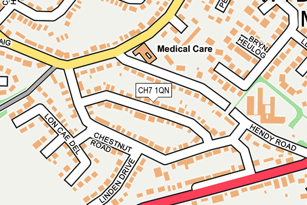 CH7 1QN map - OS OpenMap – Local (Ordnance Survey)