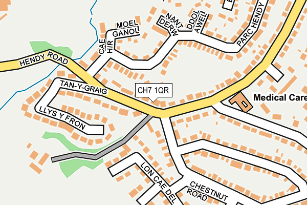 CH7 1QR map - OS OpenMap – Local (Ordnance Survey)