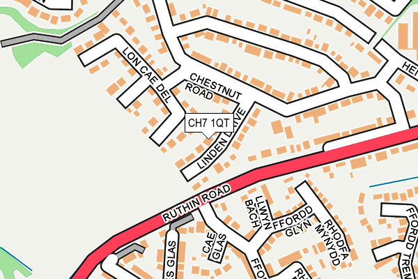 CH7 1QT map - OS OpenMap – Local (Ordnance Survey)