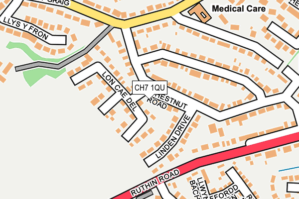 CH7 1QU map - OS OpenMap – Local (Ordnance Survey)