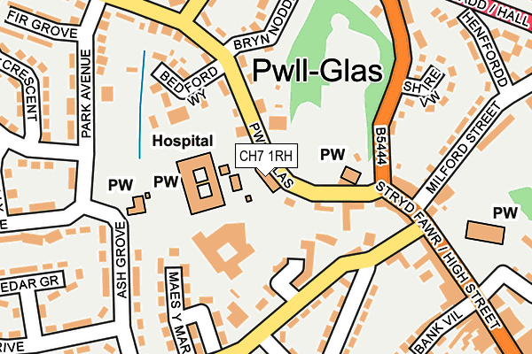 CH7 1RH map - OS OpenMap – Local (Ordnance Survey)