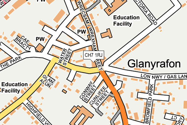 CH7 1RJ map - OS OpenMap – Local (Ordnance Survey)