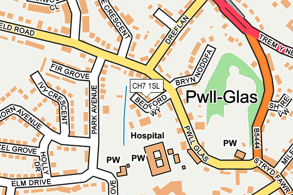 CH7 1SL map - OS OpenMap – Local (Ordnance Survey)