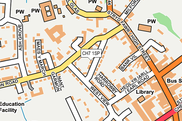 CH7 1SP map - OS OpenMap – Local (Ordnance Survey)