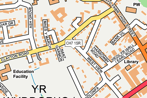 CH7 1SR map - OS OpenMap – Local (Ordnance Survey)