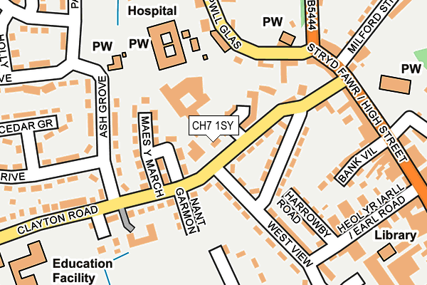 CH7 1SY map - OS OpenMap – Local (Ordnance Survey)