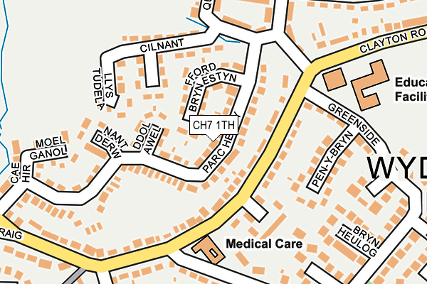 CH7 1TH map - OS OpenMap – Local (Ordnance Survey)