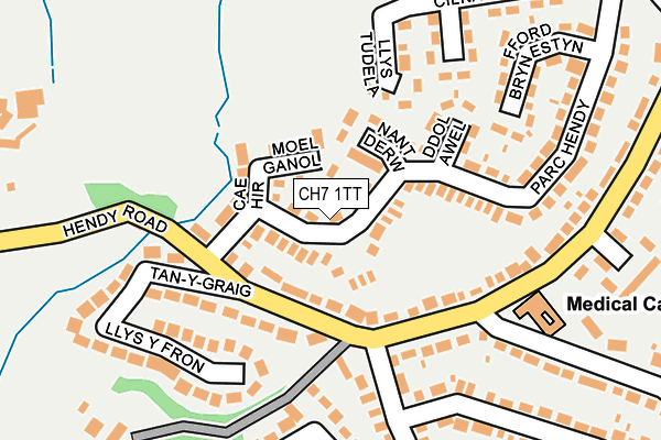 CH7 1TT map - OS OpenMap – Local (Ordnance Survey)