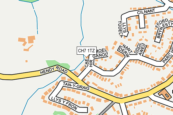 CH7 1TZ map - OS OpenMap – Local (Ordnance Survey)