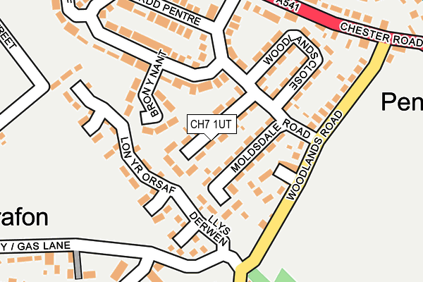 CH7 1UT map - OS OpenMap – Local (Ordnance Survey)