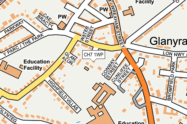 CH7 1WP map - OS OpenMap – Local (Ordnance Survey)