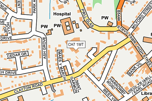 CH7 1WT map - OS OpenMap – Local (Ordnance Survey)