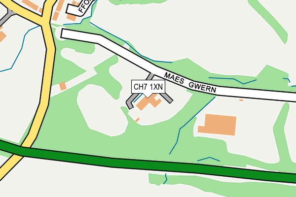 CH7 1XN map - OS OpenMap – Local (Ordnance Survey)