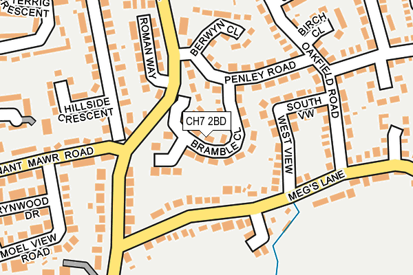 CH7 2BD map - OS OpenMap – Local (Ordnance Survey)