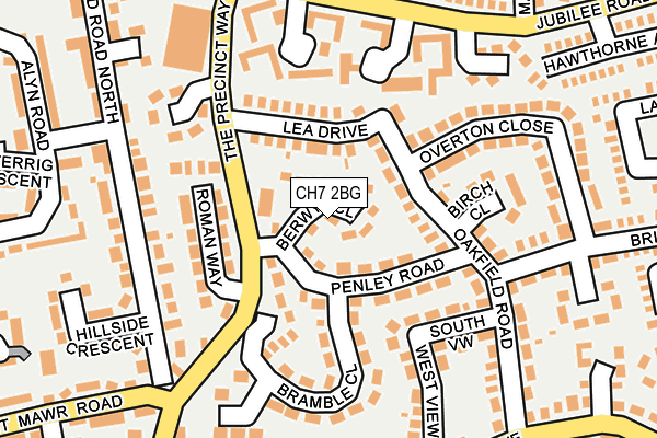 CH7 2BG map - OS OpenMap – Local (Ordnance Survey)