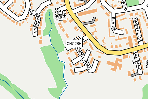 CH7 2BH map - OS OpenMap – Local (Ordnance Survey)