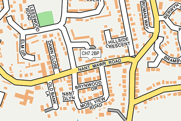 CH7 2BP map - OS OpenMap – Local (Ordnance Survey)