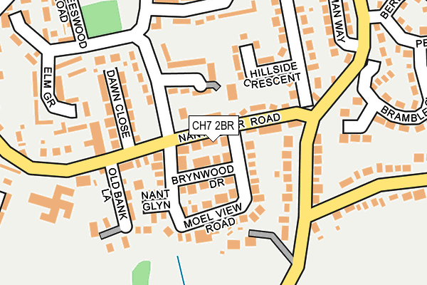 CH7 2BR map - OS OpenMap – Local (Ordnance Survey)