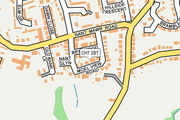 CH7 2BT map - OS OpenMap – Local (Ordnance Survey)