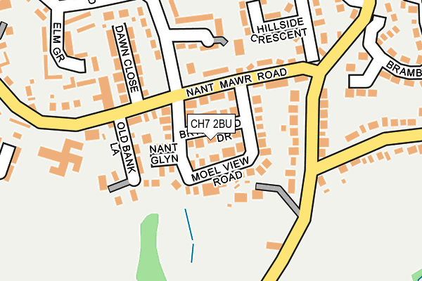 CH7 2BU map - OS OpenMap – Local (Ordnance Survey)
