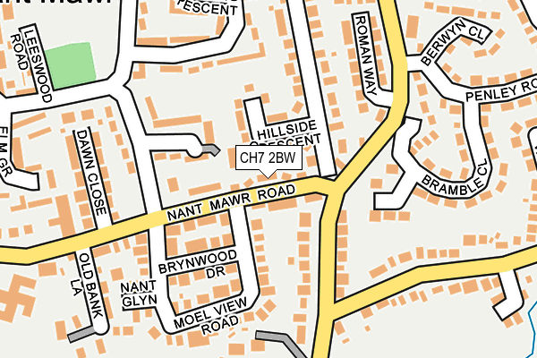 CH7 2BW map - OS OpenMap – Local (Ordnance Survey)
