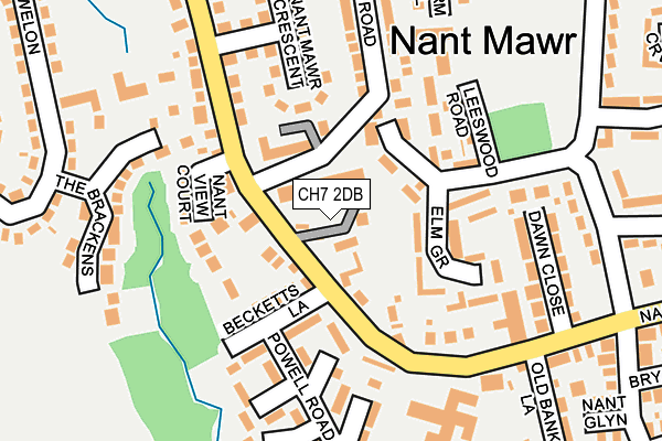 CH7 2DB map - OS OpenMap – Local (Ordnance Survey)