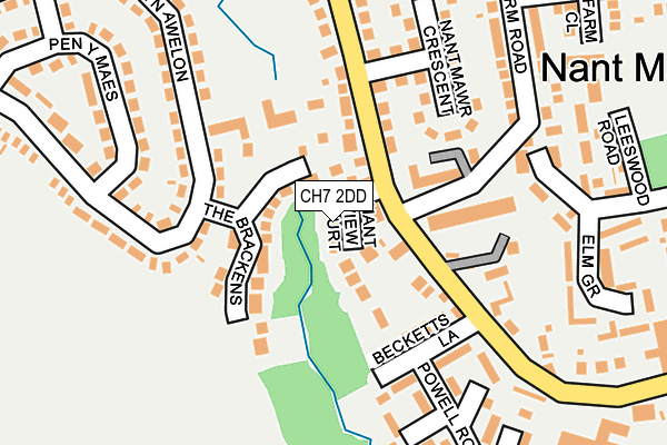 CH7 2DD map - OS OpenMap – Local (Ordnance Survey)