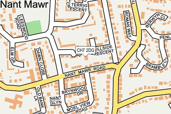 CH7 2DG map - OS OpenMap – Local (Ordnance Survey)