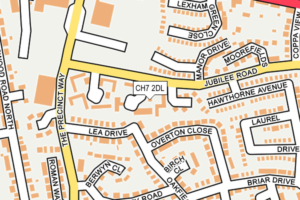 CH7 2DL map - OS OpenMap – Local (Ordnance Survey)