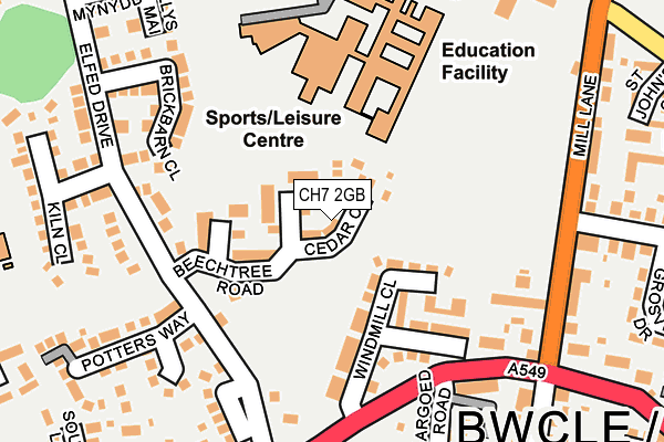 CH7 2GB map - OS OpenMap – Local (Ordnance Survey)