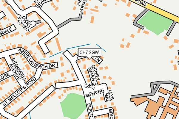 CH7 2GW map - OS OpenMap – Local (Ordnance Survey)