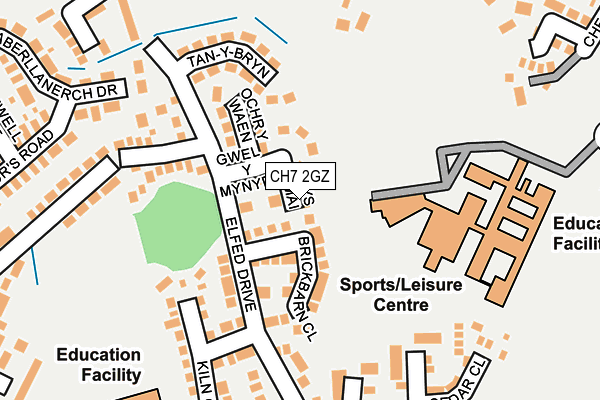 CH7 2GZ map - OS OpenMap – Local (Ordnance Survey)