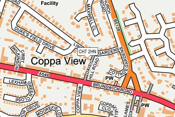 CH7 2HN map - OS OpenMap – Local (Ordnance Survey)