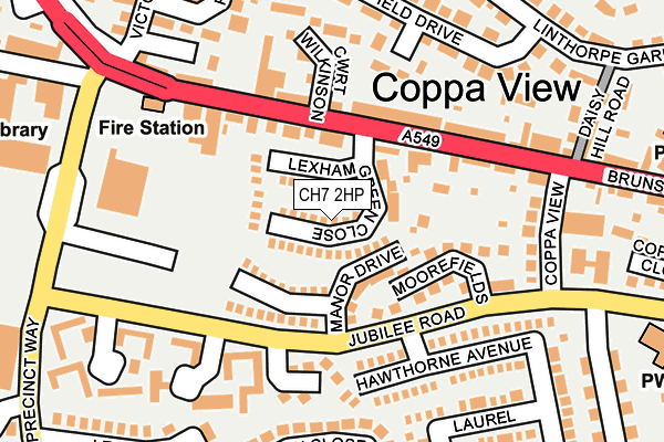 CH7 2HP map - OS OpenMap – Local (Ordnance Survey)