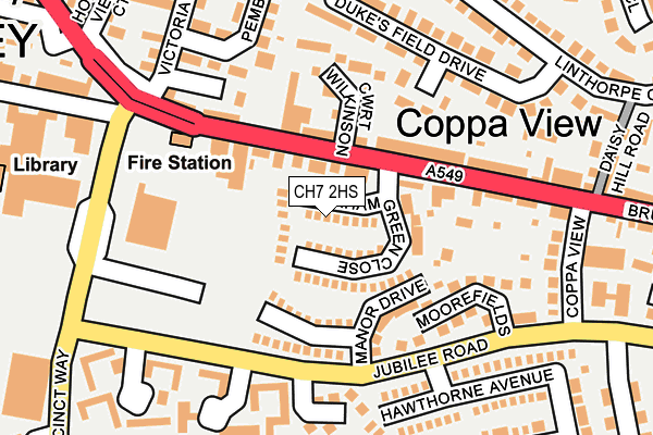 CH7 2HS map - OS OpenMap – Local (Ordnance Survey)