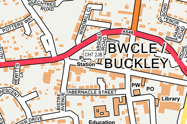 Map of BUCKLEY TANDOORI LTD at local scale