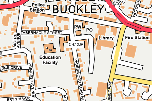 CH7 2JP map - OS OpenMap – Local (Ordnance Survey)