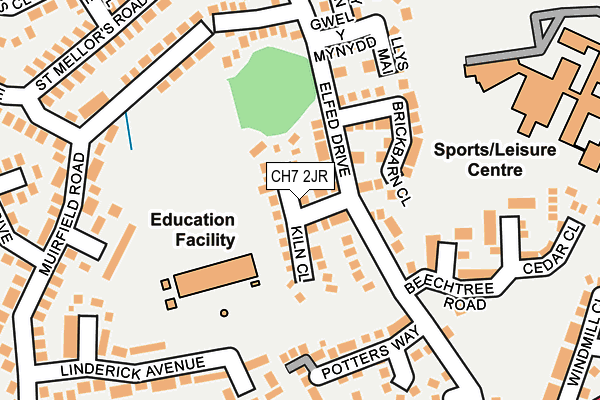 CH7 2JR map - OS OpenMap – Local (Ordnance Survey)