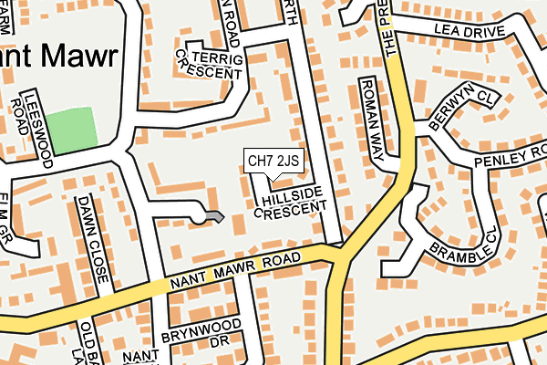 CH7 2JS map - OS OpenMap – Local (Ordnance Survey)