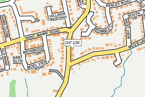 CH7 2JW map - OS OpenMap – Local (Ordnance Survey)