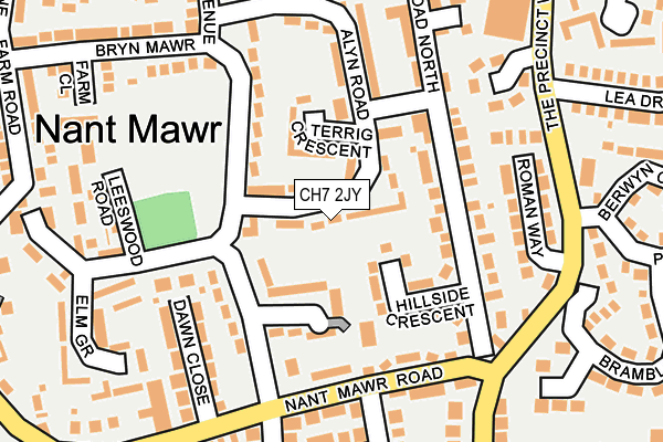 CH7 2JY map - OS OpenMap – Local (Ordnance Survey)