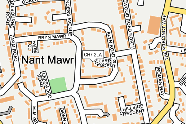 CH7 2LA map - OS OpenMap – Local (Ordnance Survey)