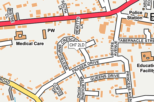 CH7 2LD map - OS OpenMap – Local (Ordnance Survey)