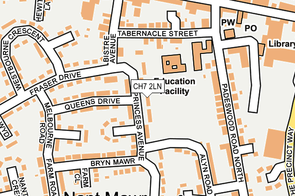 CH7 2LN map - OS OpenMap – Local (Ordnance Survey)