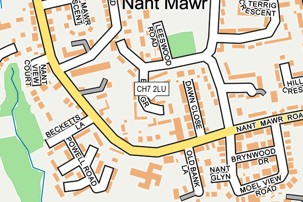 CH7 2LU map - OS OpenMap – Local (Ordnance Survey)