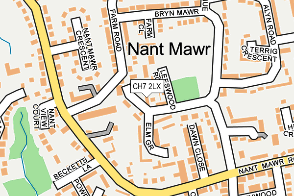 CH7 2LX map - OS OpenMap – Local (Ordnance Survey)