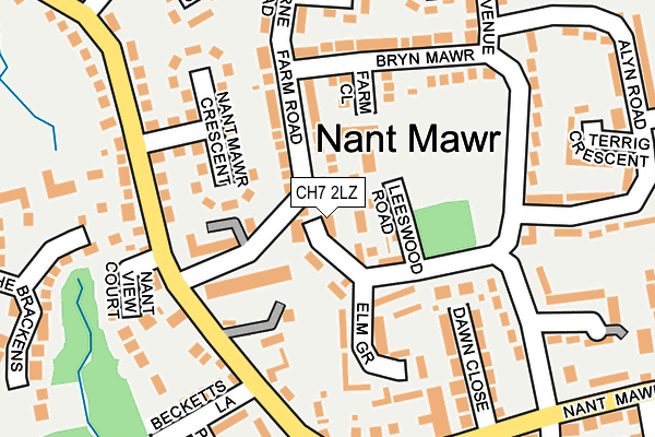 CH7 2LZ map - OS OpenMap – Local (Ordnance Survey)