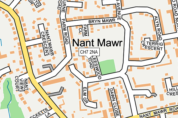 CH7 2NA map - OS OpenMap – Local (Ordnance Survey)